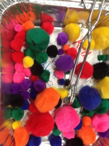 Our color sensory bin.